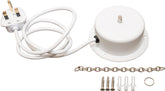 FXLab 1 RPM Mains Powered Mirror Ball Motor White Housing